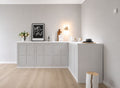 Home Staging Eckküchenpaket Smart L (5 Farbvarianten als Pappküche)