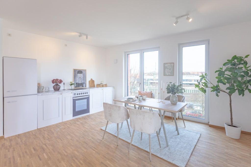 Küchenattrappe Schneeweiß – ENNA. Home Staging Küche kaufen