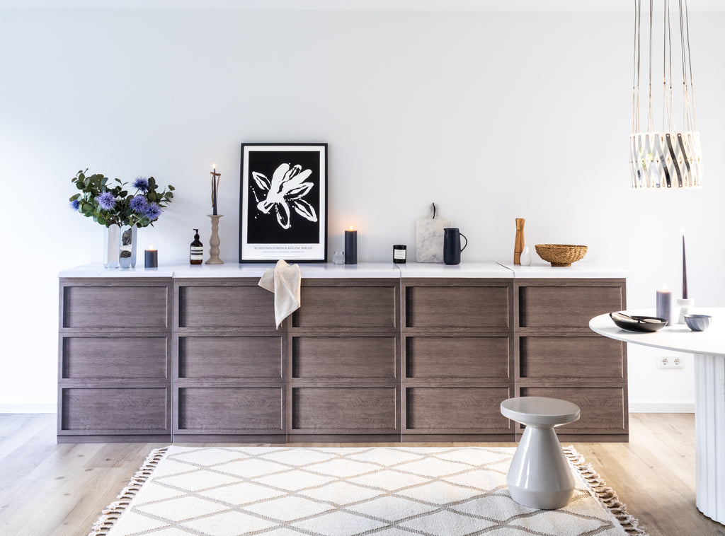Module de cuisine factice KARLSSON – Effet bois | Home staging