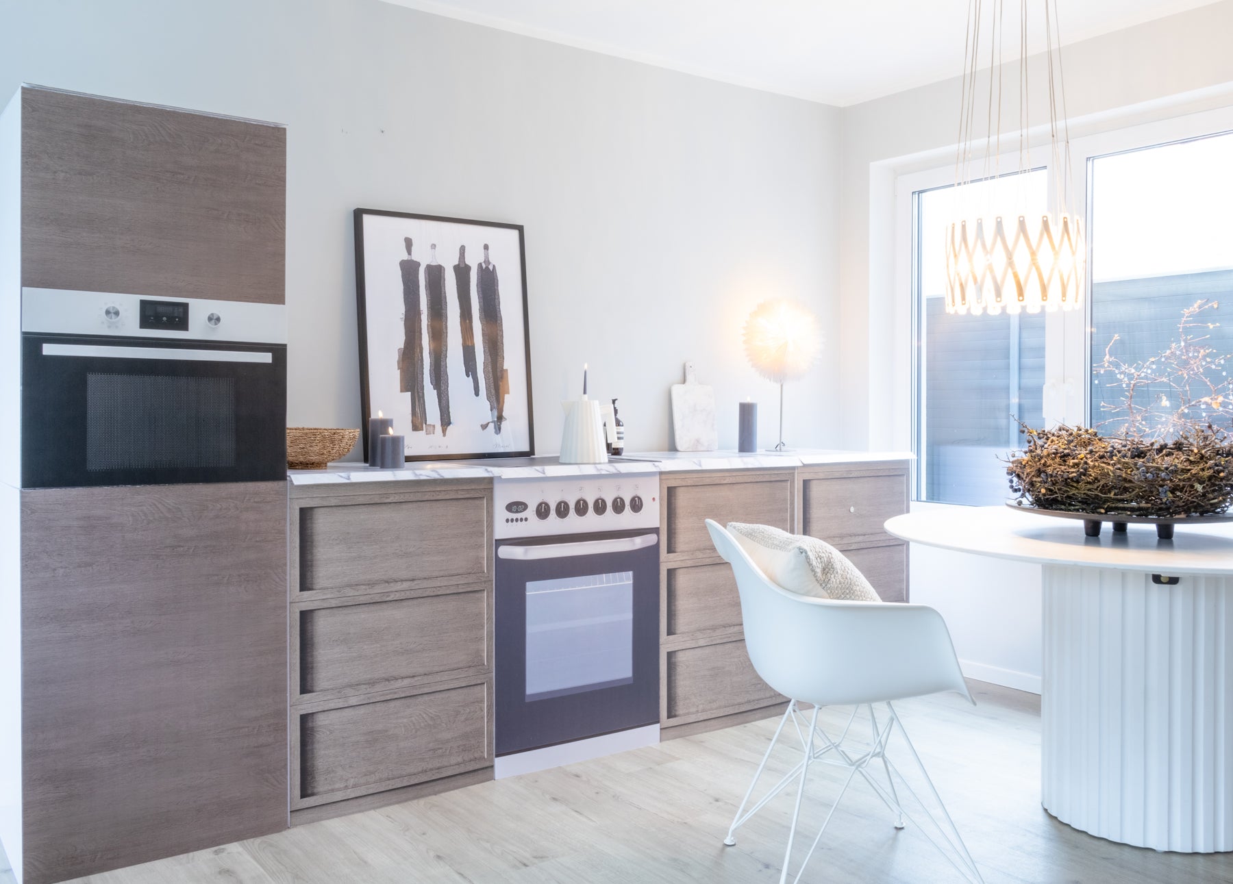 Module de cuisine factice KARLSSON – Effet bois | Home staging