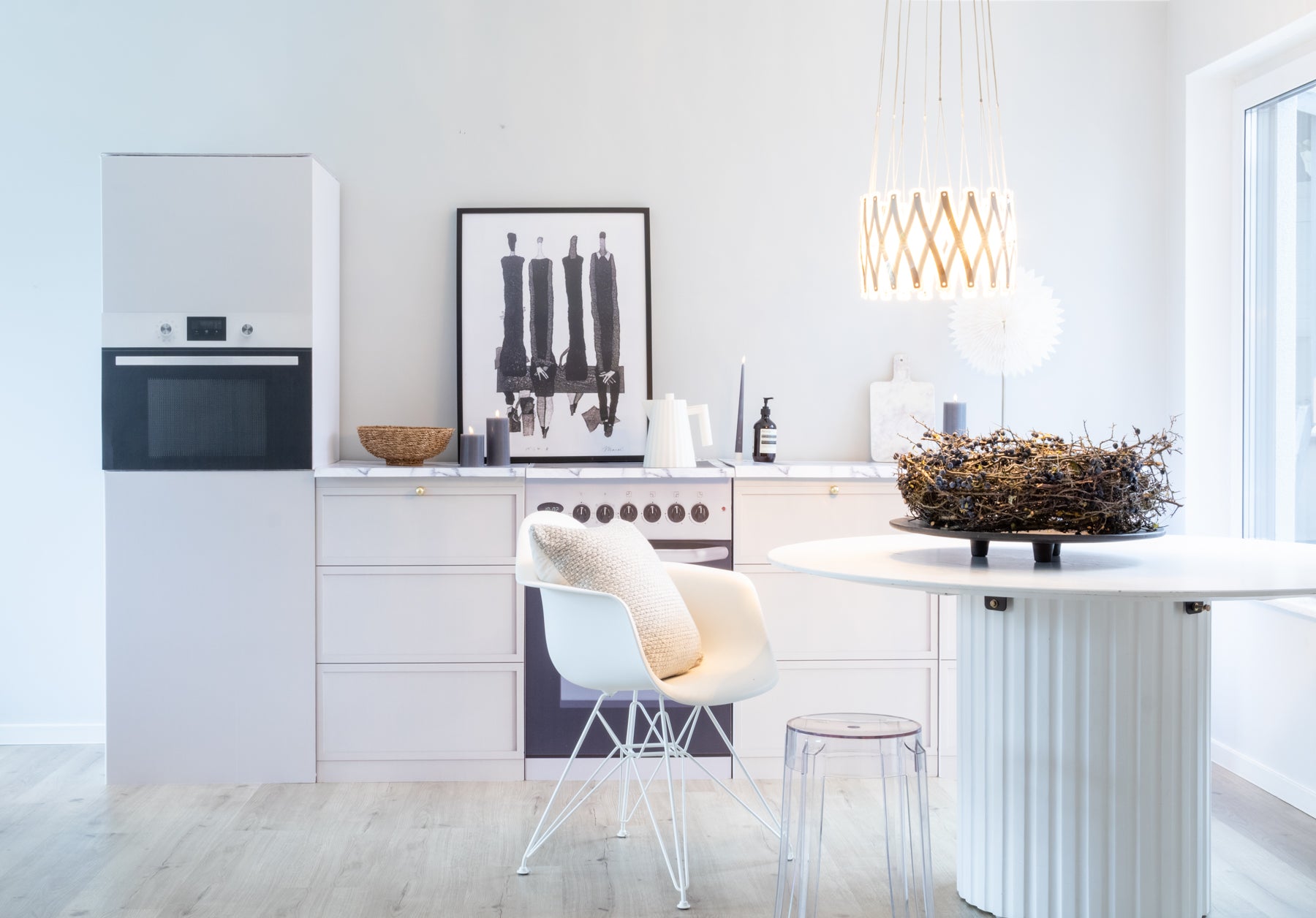 Module de cuisine factice AIK – Beige | Home staging