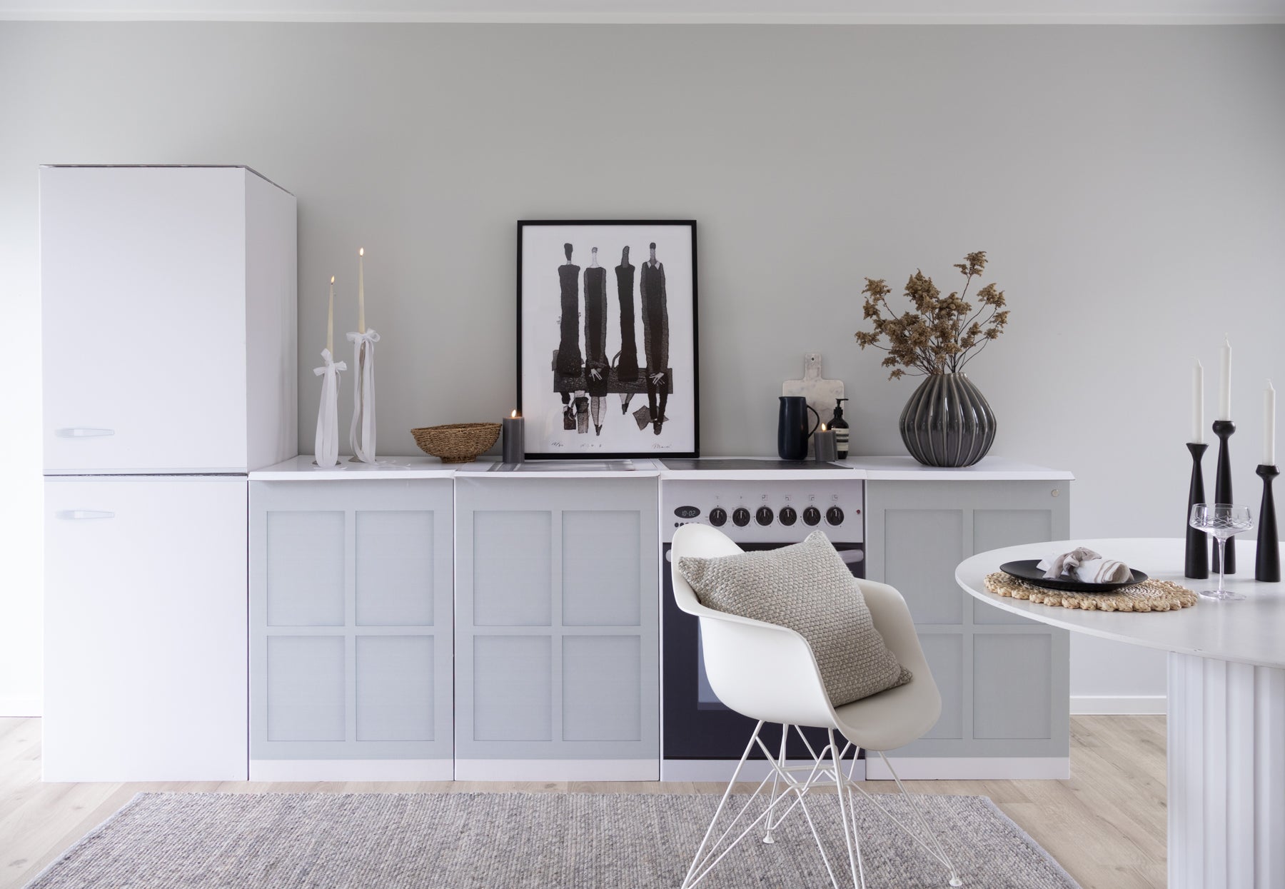 Pack cuisine factice – version Basic pour home staging (5 coloris)