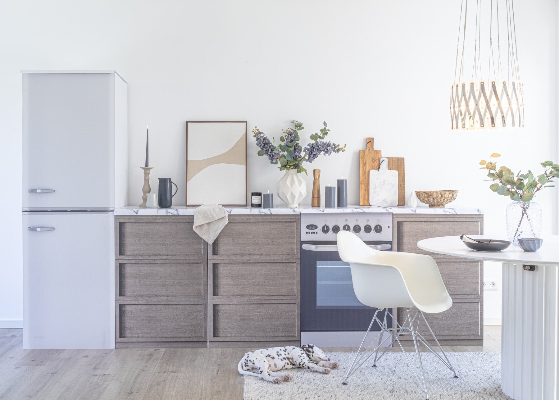 Pack cuisine factice – version Basic pour home staging (5 coloris)
